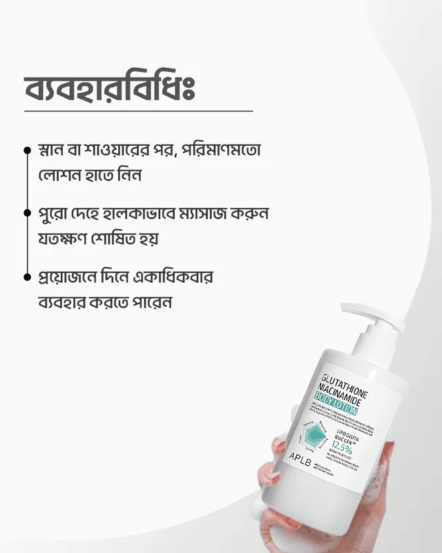 APLB Glutathione Niacinamide Body Lotion